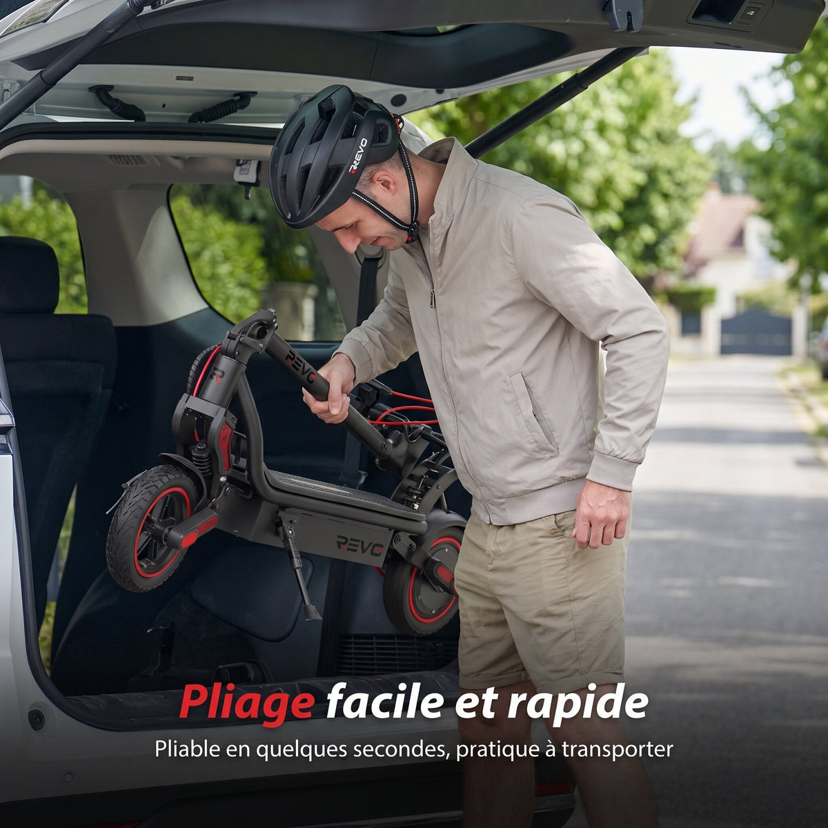 Trottinette Électrique REVO Pulse – 750 W – Autonomie 45 km – Batterie 48 V 14 Ah – Pneus 9,3 – 4 Modes