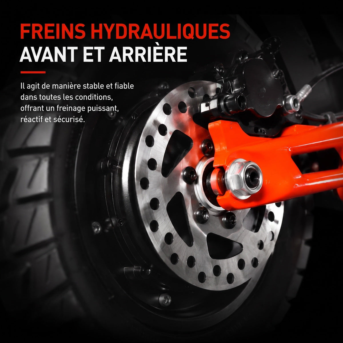 Trottinette Électrique REVO Titan X2 – Double Moteur 2 × 1 000 W – Autonomie jusqu’à 75 km – Batterie 60 V 18 Ah – Pneus Tout-Terrain 10