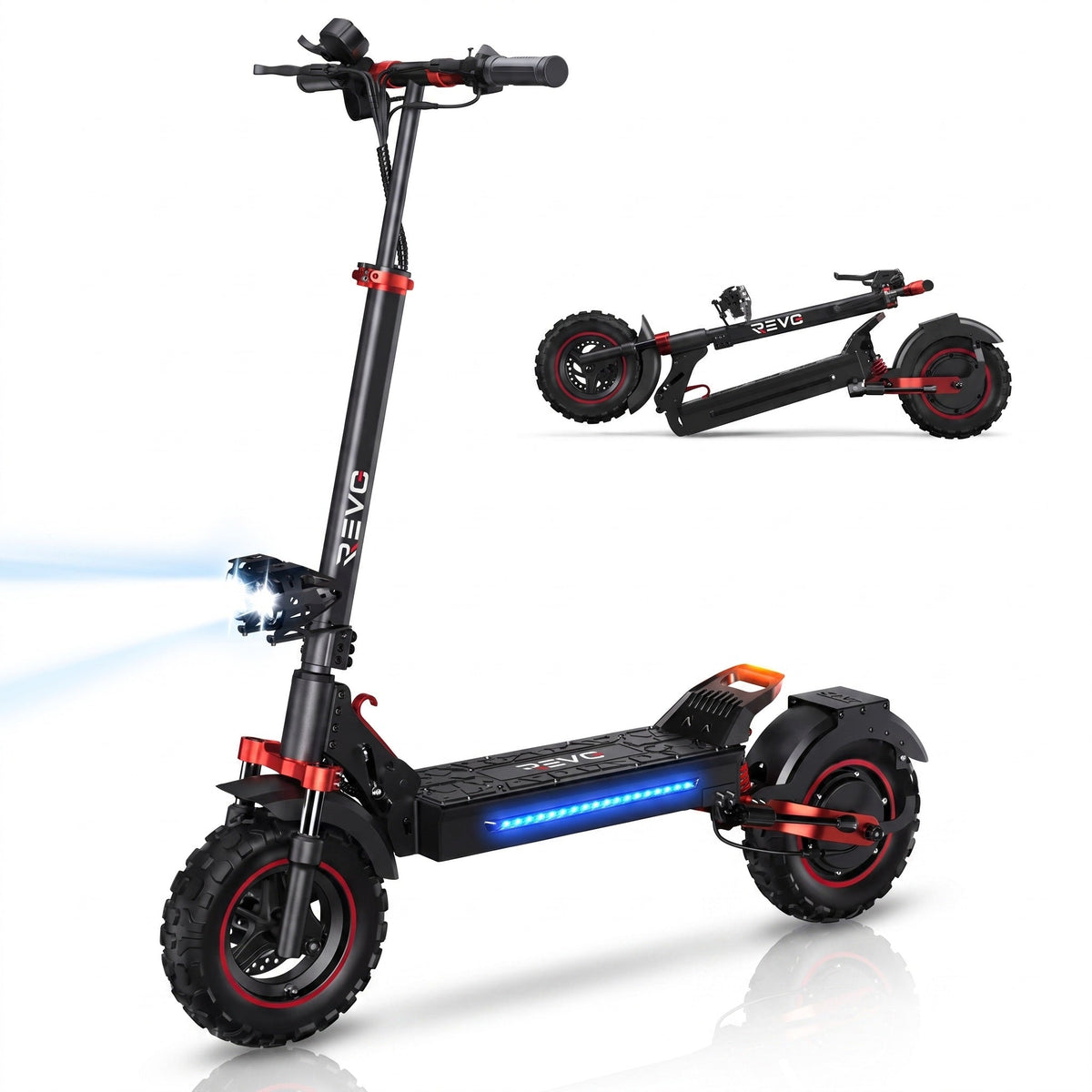 Trottinette Électrique REVO Peak – 1000 W (pointe 1200 W) – Autonomie 55 km – Batterie 48V 15Ah – Pneus 11 Tout-Terrain